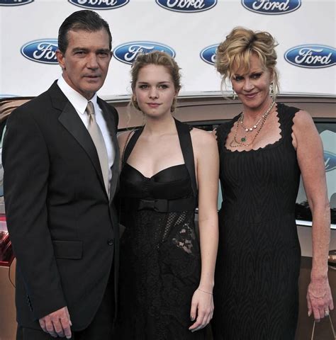 Antonio Banderas With Daughter Stella And His Ex Wife Melanie Griffith