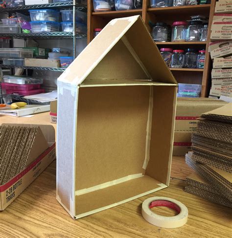 Cutaway Cardboard House Art Projects For Kids