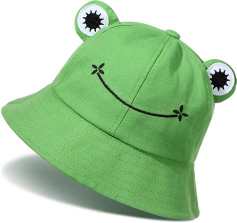Buy Cute Frog Bucket Hats Fisherman Cap Summer Beach Sun Protection Cap