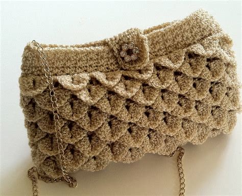 Crochet Pattern For Clutch Purse Evening Bag By Thepatternparadise