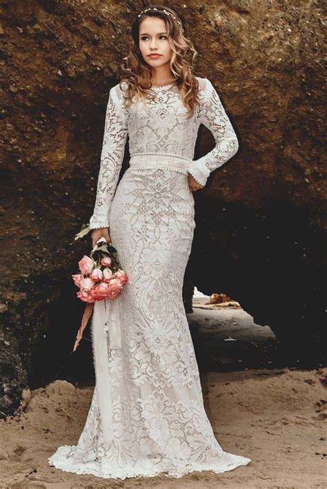 Long Sleeve Boho Wedding Dresses The Perfect Choice For A Romantic Wedding Fashionblog