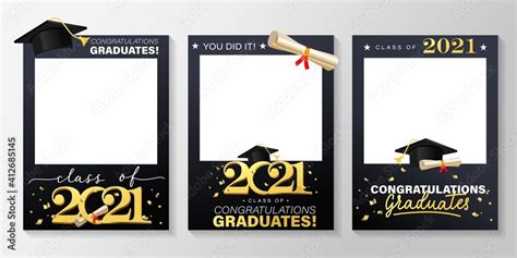 Class Of 2021 Graduation Party Photo Booth Props Set Photo Frame For