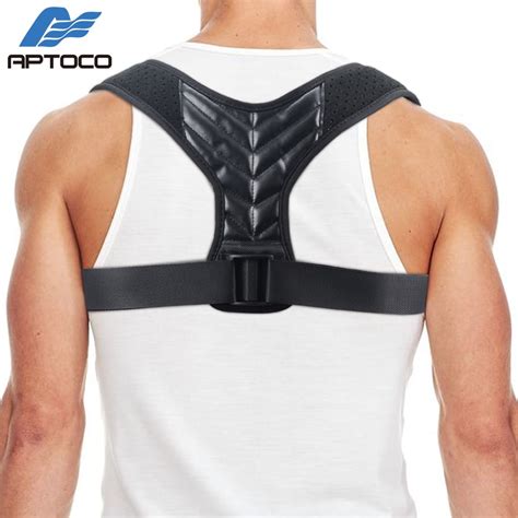 Aptoco Back Posture Corrector Adjustable Clavicle Back Brace For Men