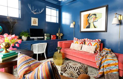 Modern living room in bright colors. Best Colourful Interior Designs - Bohemian Interior Design ...