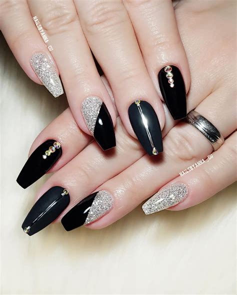 Gorgeous Black And Silver Nail Designs For 2022 The Fshn