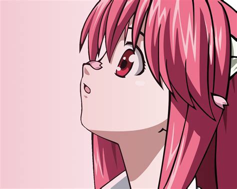 Masaüstü Illüstrasyon Anime Siyah Saç Ağız Elfen Lied Nyu Pembe Mangaka 1280x1024