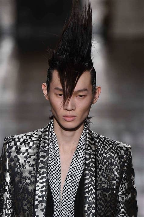 So, you want to get something that will contrast with the color black. The most popular Asian men hairstyles
