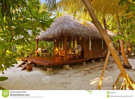 Beach Bungalow Maldives Stock Photography 50620754