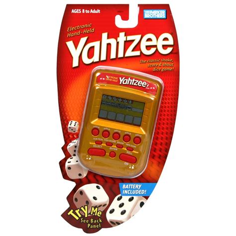 Parker Brothers Yahtzee Electronic Hand Held 1each