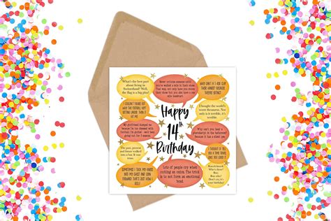 Funny Jokes Birthday Card Birthday Card 12 13 14 15 Year Old Etsy