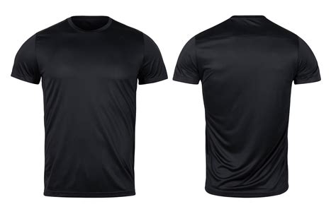 Camiseta Deportiva Negra Aislada Sobre Fondo Blanco Con Trazado De