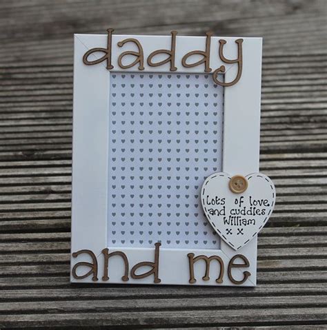 Daddy And Me Photograph Frame Personalised Framedaddy Ts Daddy And Me Dad Daddy Frame