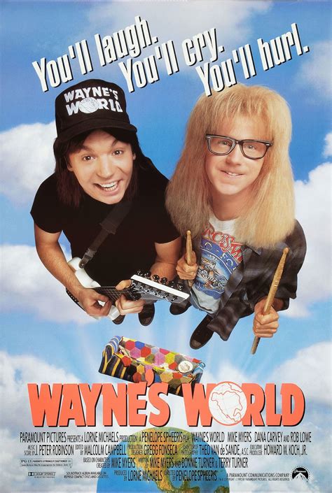 Wayne’s World 1992 Movie Posters And Logo Fonts In Use