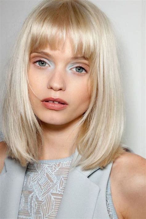 Awesome Full Fringe Hairstyle Ideas For Medium Hair 28 Long Bob With