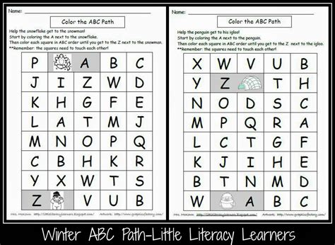 Little Literacy Learners Upper Case Letter Identification Freebie