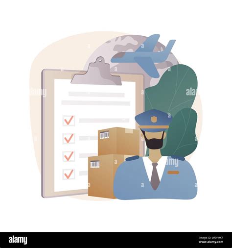 Customs Clearance Abstract Concept Vector Illustration Stock Vector