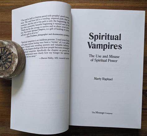 Lot Book Spiritual Vampires By Marty Raphael