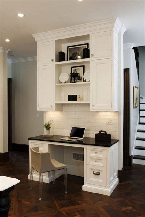 Learn how to build a desk using ikea sektion cabinets. Fabulous Kitchen Desk Ideas Built In Kitchen Desk Design ...