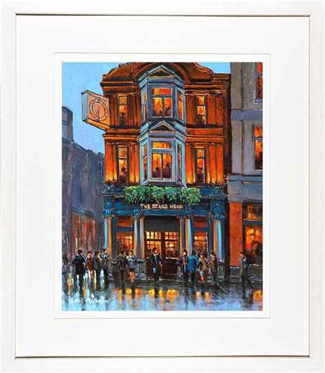 Painting Print Of The Stags Head Pub Dublin