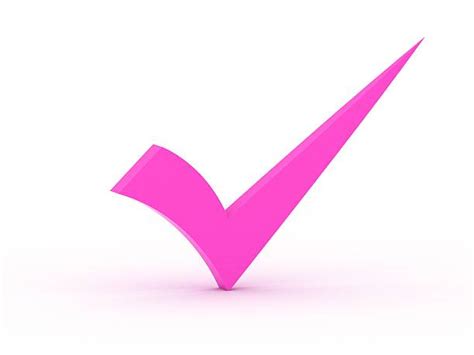 Pink Checkmark Stock Photos Pictures And Royalty Free Images Istock