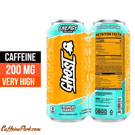 How Much Caffeine Is In Ghost Energy Drink Sugar Nutrition Nutrition