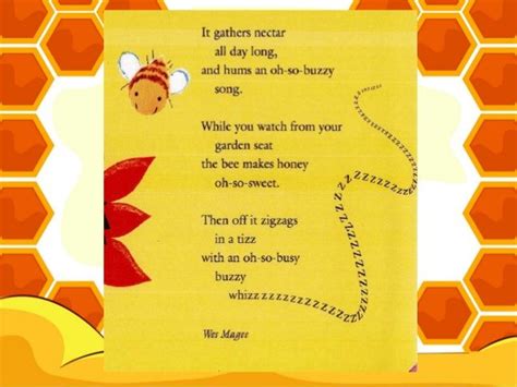 About The Poem Bees Are Very Busy Because Bee Poem Bee Poetry