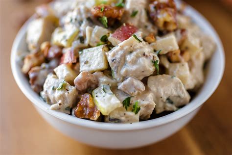 Place the salad bowl in the refrigerator while the dressing is made. Autumn Honeycrisp Apple and Candied Walnut Chicken Salad ...