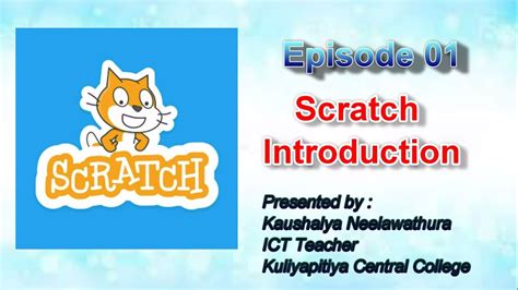 Scratch Introduction Youtube