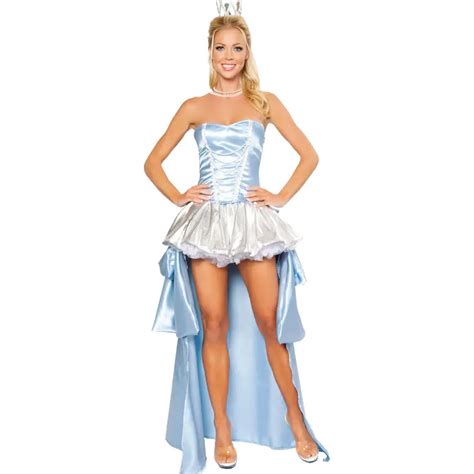 2014 deluxe midnight princess costume of sexy halloween princess costume party light blue beauty