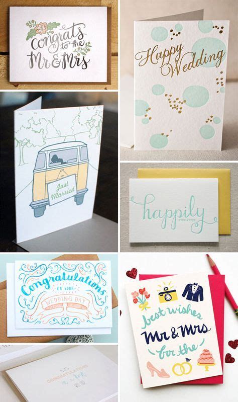 Best wishes and congratulations messages that fits for anyone to wish a happy married life. Wedding Congratulations Cards as seen on papercrave.com ...