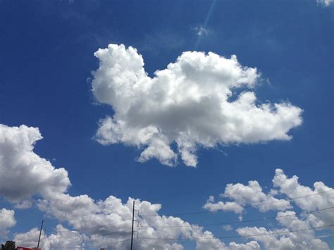 Free Images Blue Sky White Clouds Fluffy Clouds
