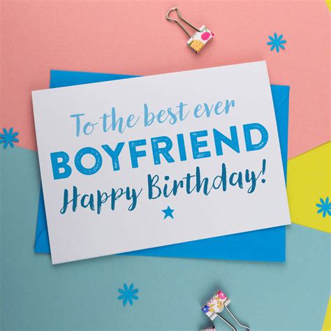 Birthday Card For Boyfriend By A Is For Alphabet