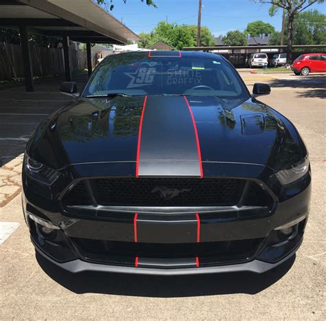 Mustang Racing Single Stripes Style 2 Colors