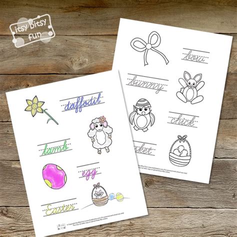 Easter sunday is all about sending easter wishes and messages, going to church you can choose your choice of heartwarming wording to write in easter cards that you are going to. Easter Cursive Writing Worksheets - itsybitsyfun.com