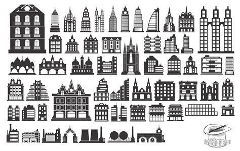 50 Building Silhouettes Silhouette Images Silhouette Vinyl Silhouette