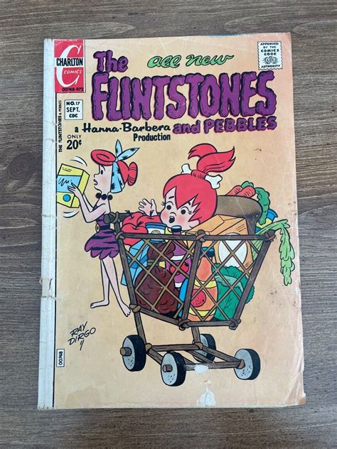 The Flintstones 17 Vg Charlton Comic Book Hanna Barbera Pebbles Dirgo Art J927 Comic Books