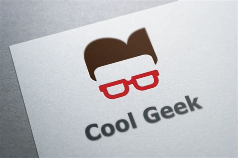 Cool Geek Logo Template Logo Templates Creative Market
