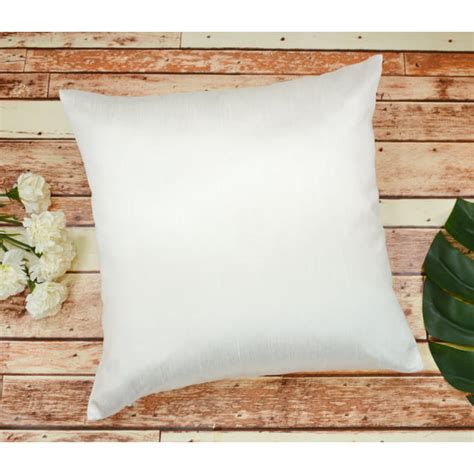 aiking home solid faux silk euro sham pillow cover 26 by 26 white