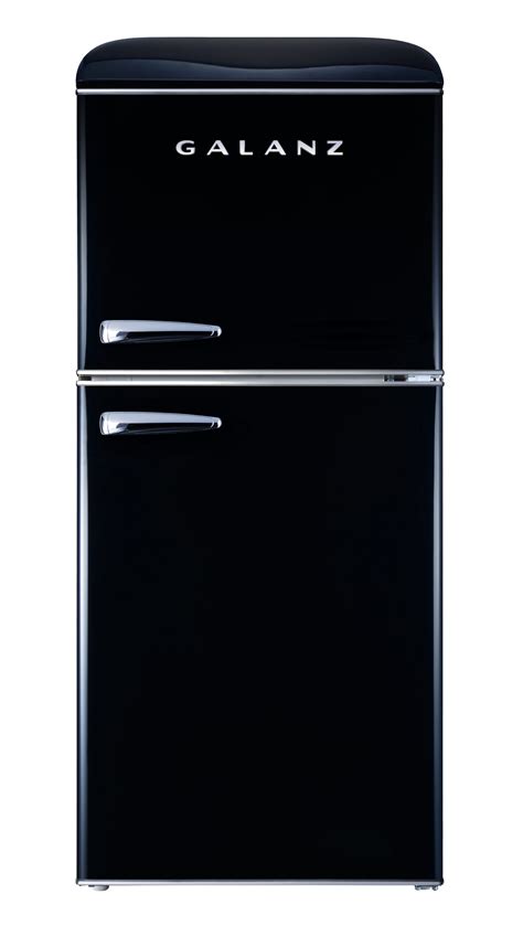 Galanz Cu Ft Retro Two Door Refrigerator Black Walmart Inventory