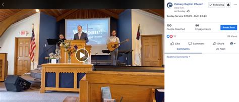 How To Use Facebook Live To Stream Your Church Services
