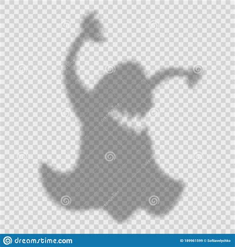 Shadow Overlay Effect For Halloween Background With Ghost With Arms