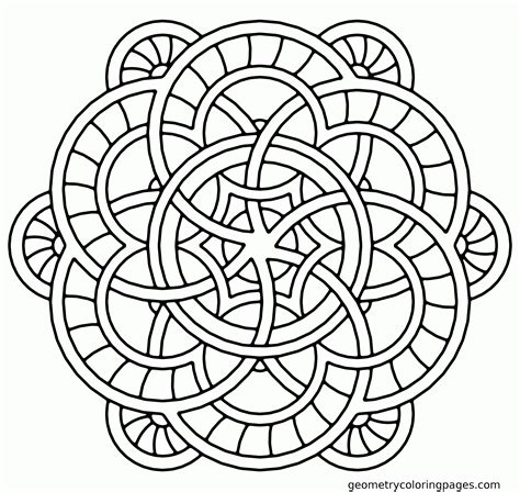 Simple Mandala Coloring Page Coloring Home