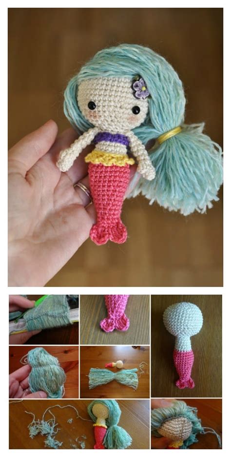 6 Crochet Amigurumi Mermaid Doll Patterns