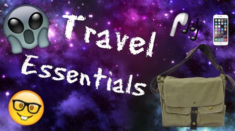 Travel Essentials Youtube