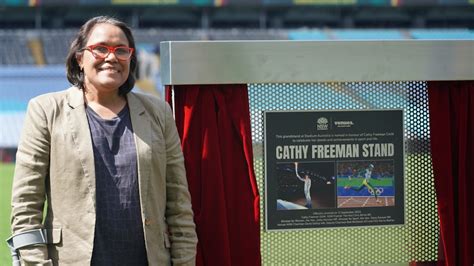 Cathy Freeman Honoured With Stand At Stadium Australia In Sydney Olympic Park Abc News