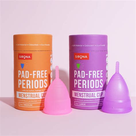 Menstrual Cup With Pouch Medium And Large Duo
