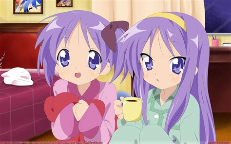 Two Purple Haired Anime Girl Illustration Hd Wallpaper Wallpaper Flare