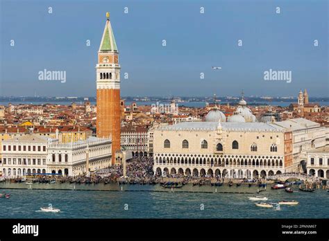 City View Of Venice With St Mark S Square Campanile Di San Marco And Palazzo Ducale Canale