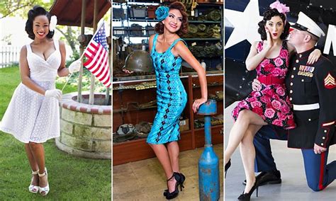 Veterans Trade Their Uniforms For 1940s Style Pin Up