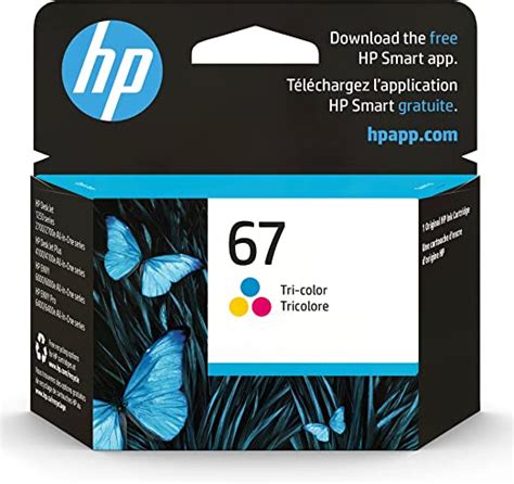 Hp 67 Tri Color Ink Cartridge Works With Hp Deskjet 1255